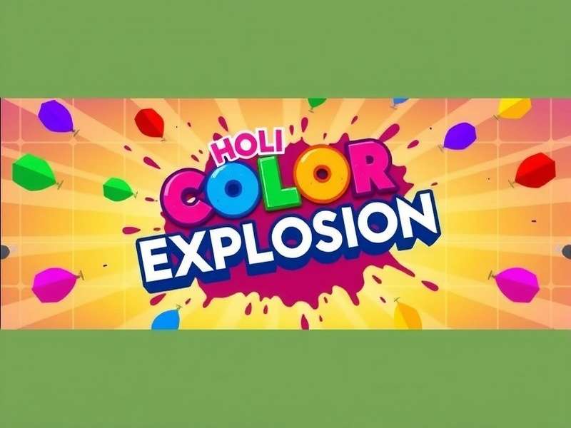Holi Color Explosion Game Celebration Holi Color Explosion Game Banner